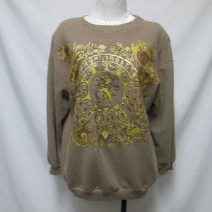 Adolfo Sport Vintage knit top blouse Unicorn studded sweater Size Sz Large Lg L